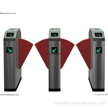 Pedestrian Security Access Control Flap Gate Turnstile RS888